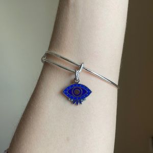 Alex and Ani enamel evil eye bracelet